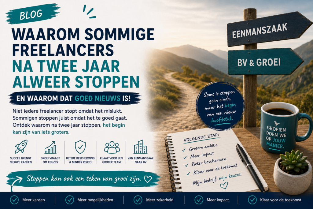 Waarom sommige freelancers na 2 jaar alweer stoppen